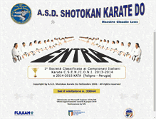 Tablet Screenshot of maestrolena-karate.it